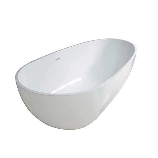 Aqua Eden 59.13 x 30.31 Freestanding Soaking Bathtub by Kingston Brass