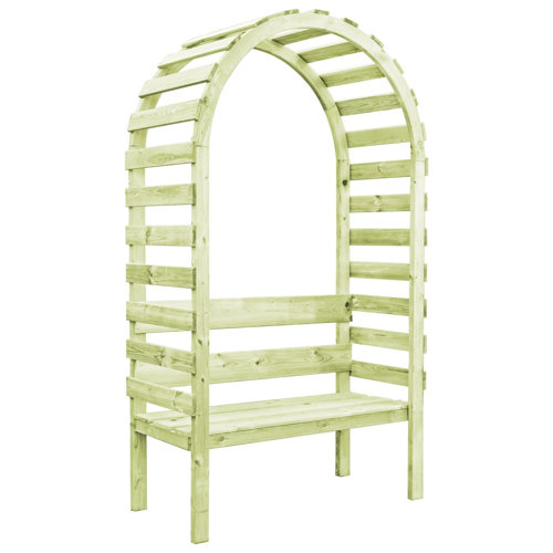 Brambly Cottage Garden Pergola With Bench 130X60x230 Cm Impregnated Pinewood Brambly Cottage