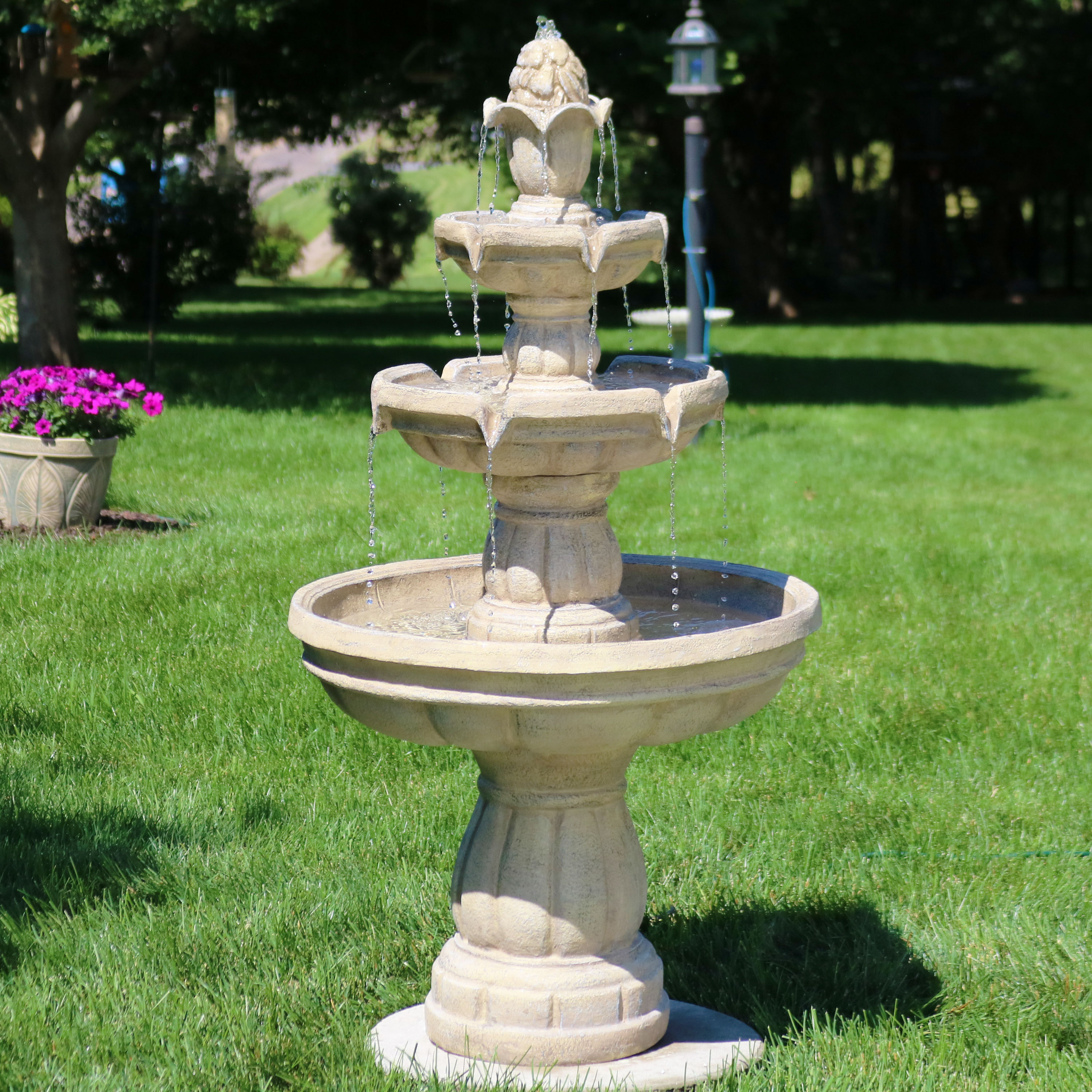 Durbin Fibergl 3 Tier Water Fountain Durbin Fibergl 3 Tier Water Fountain