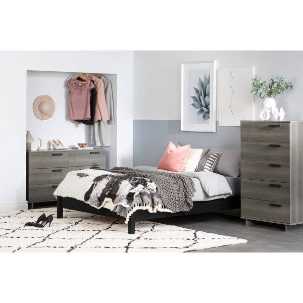 New Cavalleri Platform Configurable Bedroom Set By South Shore Herry Up