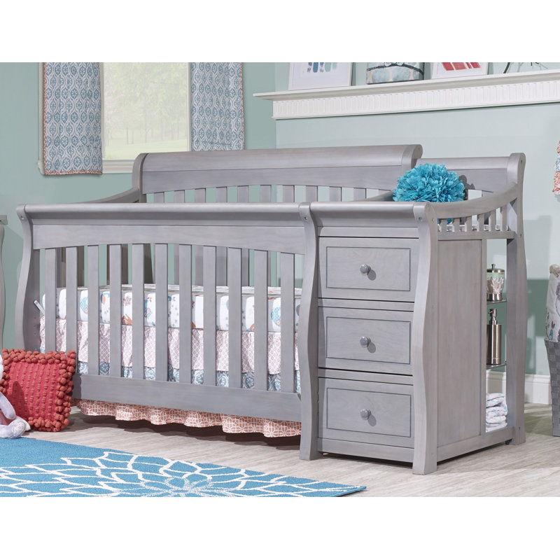 baby cot change table