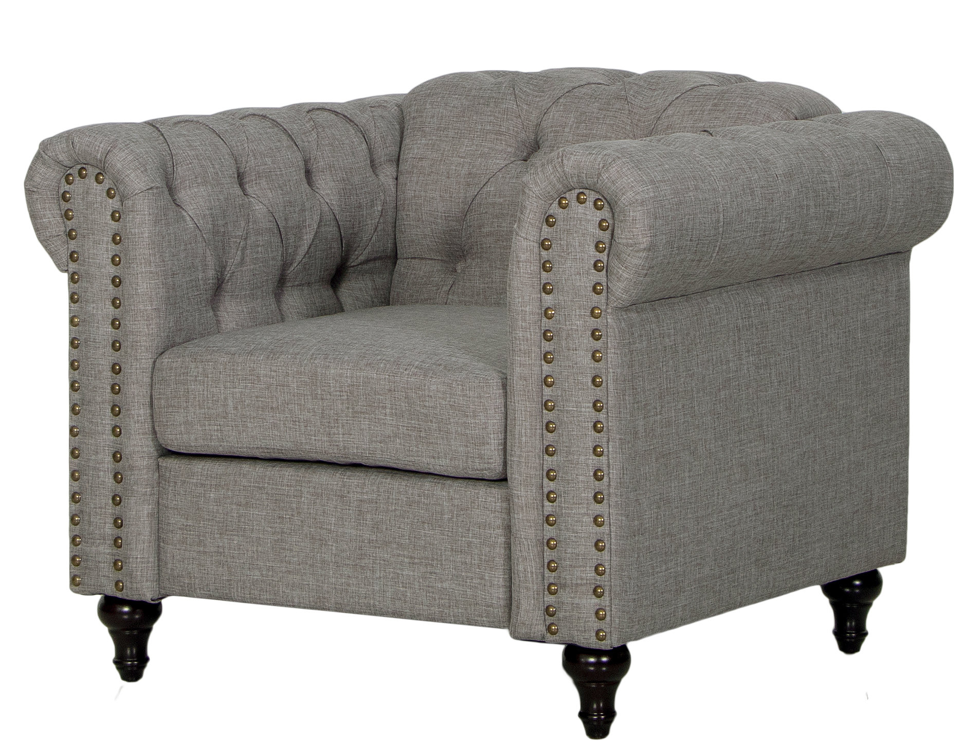 Migdalia Living Room Chair-Grey Migdalia Living Room Chair-Grey