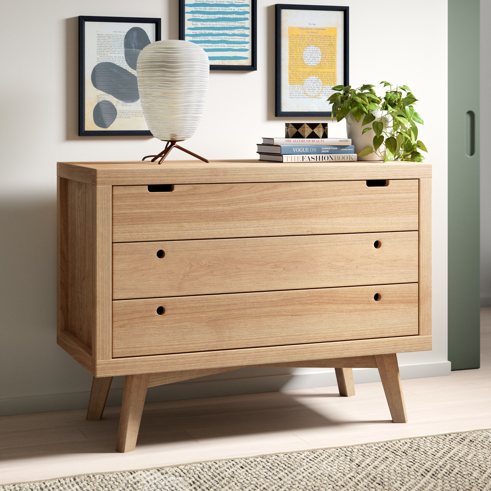 Torrey Retro 3 Drawer Dresser Reviews Allmodern