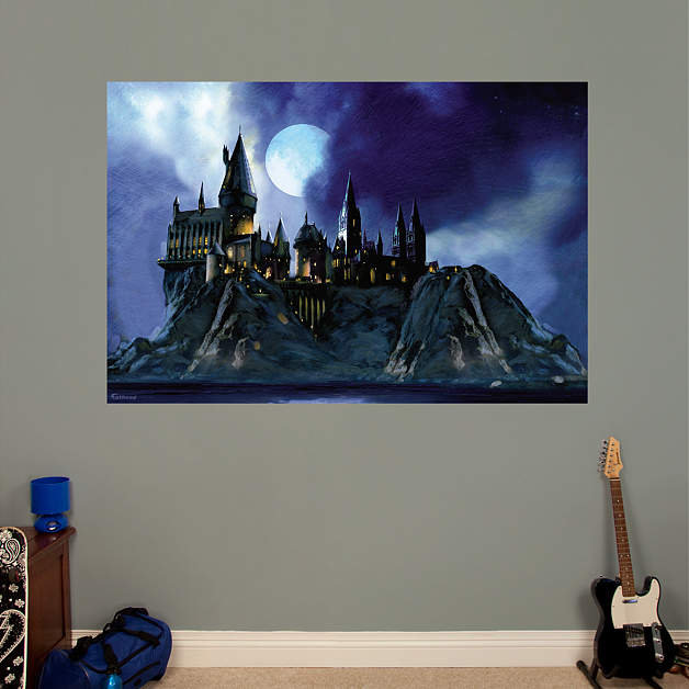 Fathead Harry Potter Hogwarts Castle L And Stick Wall Decal Fathead Harry Potter Hogwarts Castle