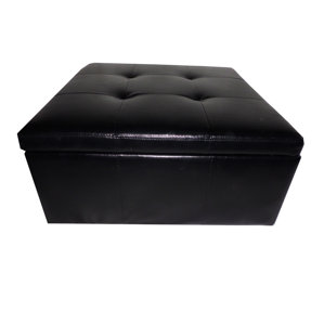 Contemporary Leather Storage Bench by NOYA USA