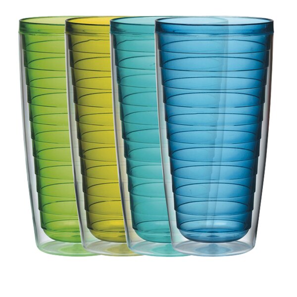 4 Piece 24 oz. Plastic Every Day Glass Set by Boston Warehouse Trading Corp
