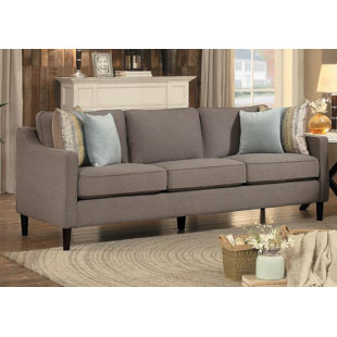Exposed Wood Frame Sofa Wayfair Leal Wooden Frame Upholstered Sofa