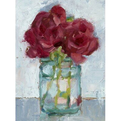 'Impressionist Floral Study IV' Print on Wrapped Canvas August Grove® Size: 60