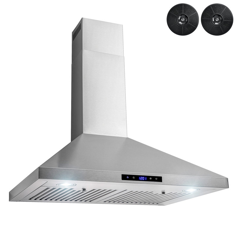 Akdy 30 343 Cfm Convertible Wall Mount Range Hood Reviews Wayfair