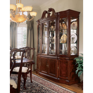 China Cabinet Top Only Wayfair Staas Wood Lighted China Cabinet