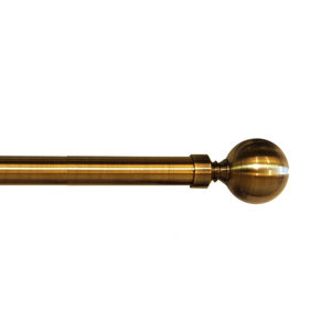 Lexington Ball Single Curtain Rod and Hardware Set
