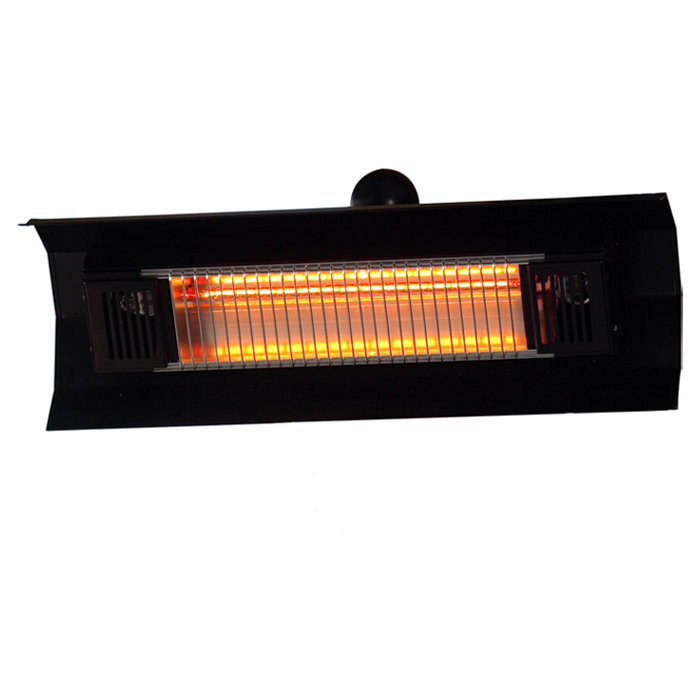 Fire Sense Wall Mounted 1500 Watt Electric Patio Heater Wall Mounted 1500 Watt Electric Patio Heater