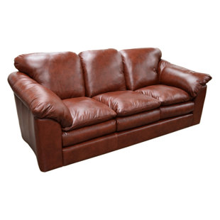 Oregon Leather Sofa by Omnia Leather