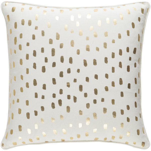 Carnell Dalmatian Dot Cotton Throw Pillow Cover by Mercury Row| @ $22.99