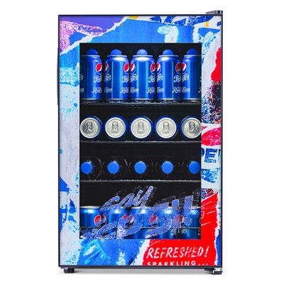 Pepsi Rewind 90 Can Freestanding Beverage Refrigerator Pepsi