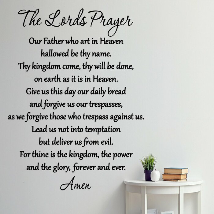 The Lords Prayer Bible Wall Decal - 