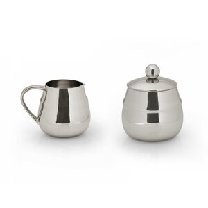 Straight Sugar & Creamer (Set of 2)