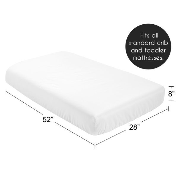 fitted crib sheet dimensions