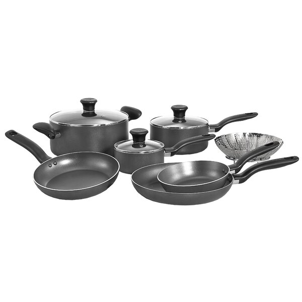 Initiatives 10 Piece Non-Stick Cookware Set by T-fal