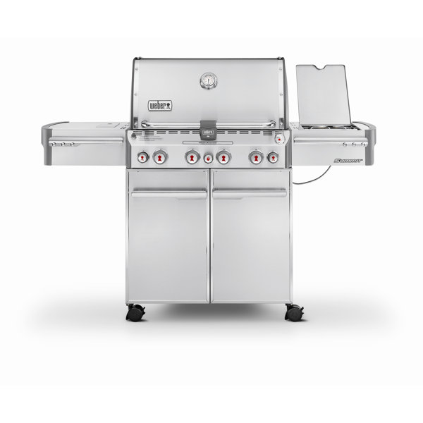 Summit S-470 4-Burner Propane Gas Grill with Smoker by Weber