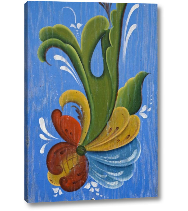 Fleur De Lis Living Ak Petersburg Norwegian Rosemaling Painting Graphic Art Print On Wrapped Canvas Wayfair