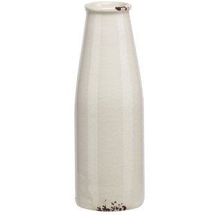 White Milk Bottles Wayfair Ceramic Milk Bottle Shaped Table Vase