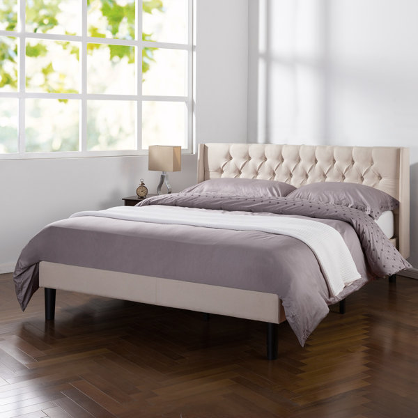 Best Choices Rothbury Wingback Upholstered Platform Bed By Wrought Studio Herry Up