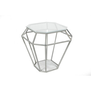 Diamond End Table by Fashion N You by Horizon Interseas