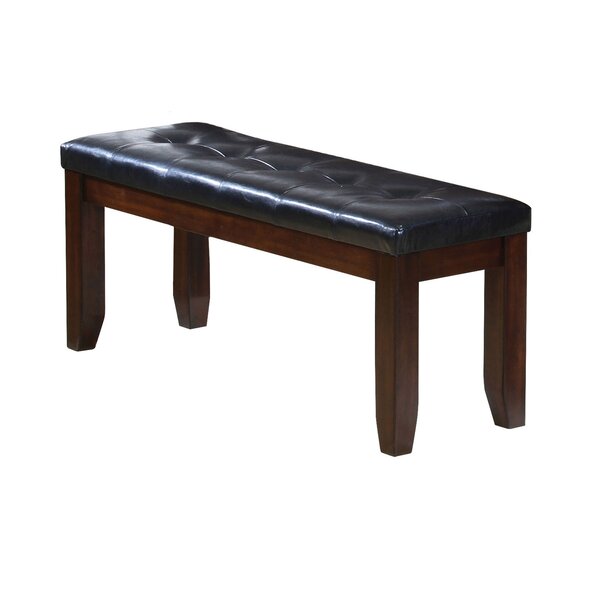 Stanley Brown/Black Wood Bench By Alcott Hill
