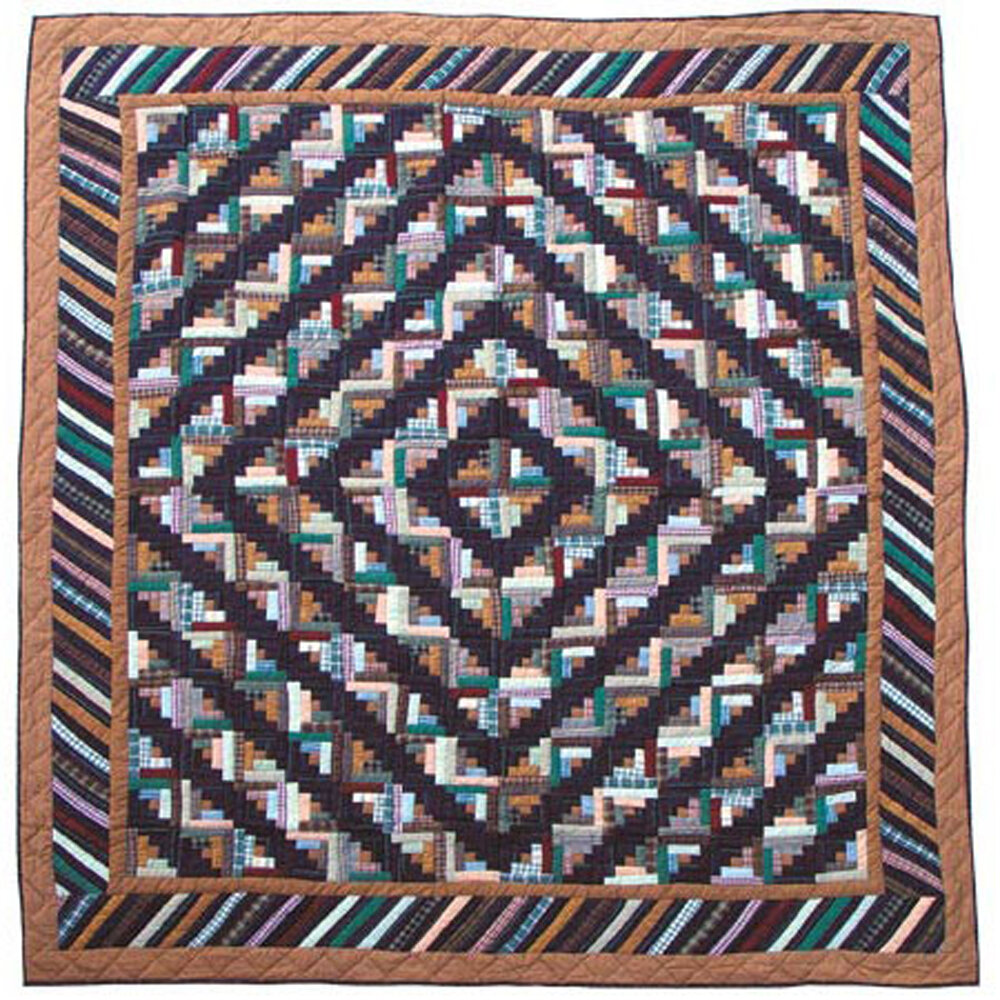 Patch Magic Dusty Diamond Log Cabin Single Reversible Quilt Wayfair