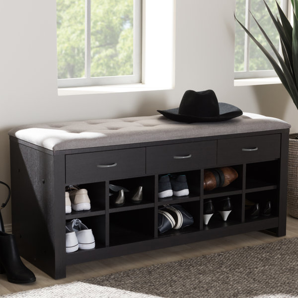 Upholstered Storage Bench by Charlton Home