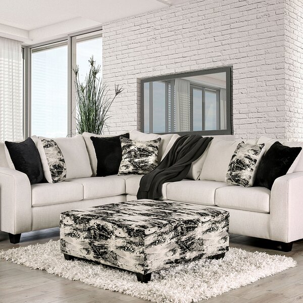 Rixensart Symmetrical Sectional With Ottoman By Latitude Run