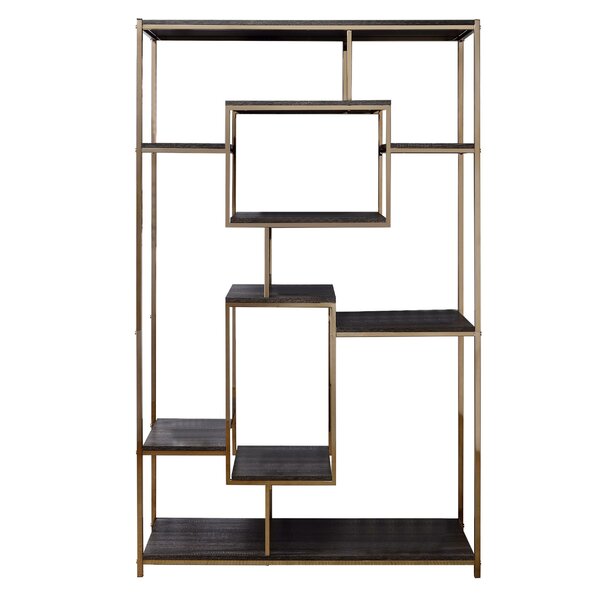 Marroquin Geometric Bookcase By Everly Quinn