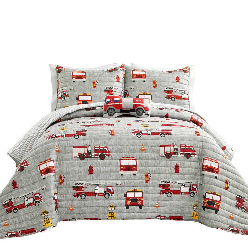 fire truck crib set