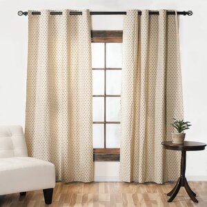 Solid Blackout Thermal Grommet Single Curtain Panel