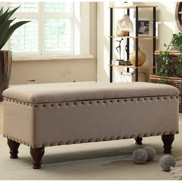 Lattimer Upholstered Storage Bench by Three Posts
