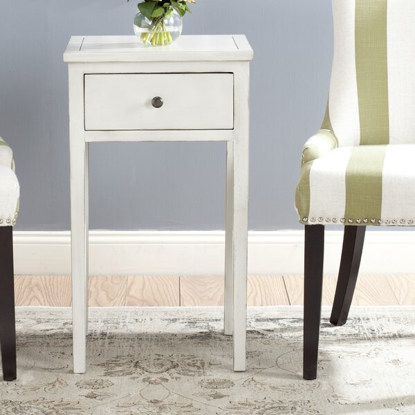 Joanna Solid Wood End Table With Storage By Ophelia & Co.