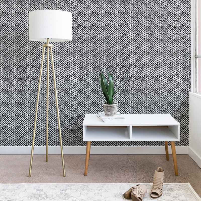 East Urban Home Little Arrow Design Co Arcadia Herringbone Peel