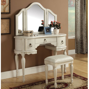 Trini Vanity Set with Mirror by A&J Ho..