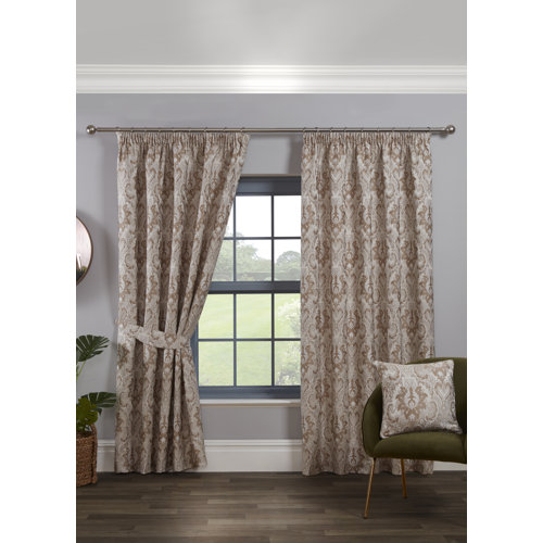 Cadnite Room Darkening Thermal Curtains Marlow Home Co. Colour: Latte, Panel Size: 229 W x 183 D cm