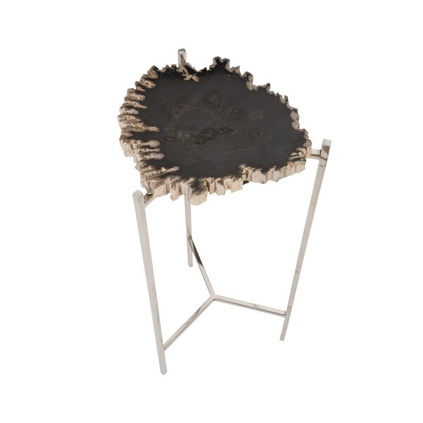 Petrified Wood Beverage End Table By Phillips Collection