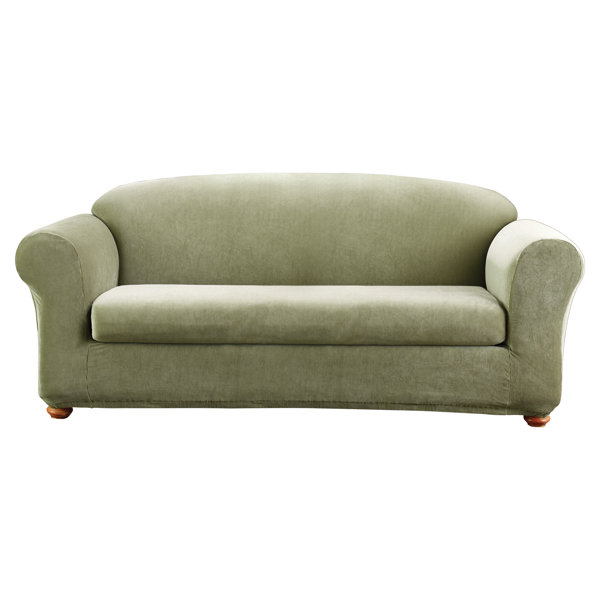 Stretch Madison Box Cushion Sofa Slipcover by Sure