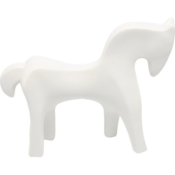 Horse Object in White Figurine by DwellStudio