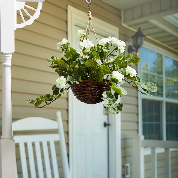 Artificial Flower Hanging Basket Garden Decor Like Natural Summer Indoor Outdoor Flowers Wandegar Home Garden