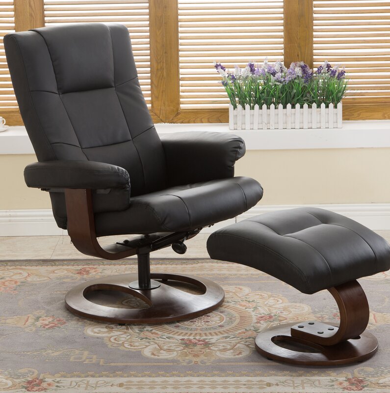 Latitude Run Cecilwood I-Comfy Manual Swivel Recliner with Ottoman & Reviews | Wayfair.ca