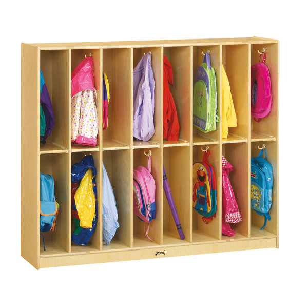 2 Tier 8 Wide Coat Locker by Jonti-Craft