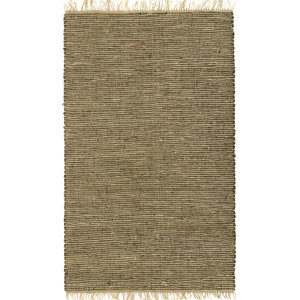 Matador Leather/Natural Hemp Brown Area Rug