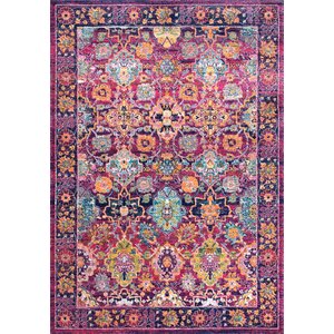 Burdine Fuchsia Area Rug