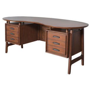 Kidney Bean Desk Wayfair Carolyn Kidney Peninsula Executive Desk