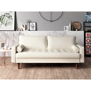 Faux Leather White Sofas You Ll Love In 2020 Wayfair